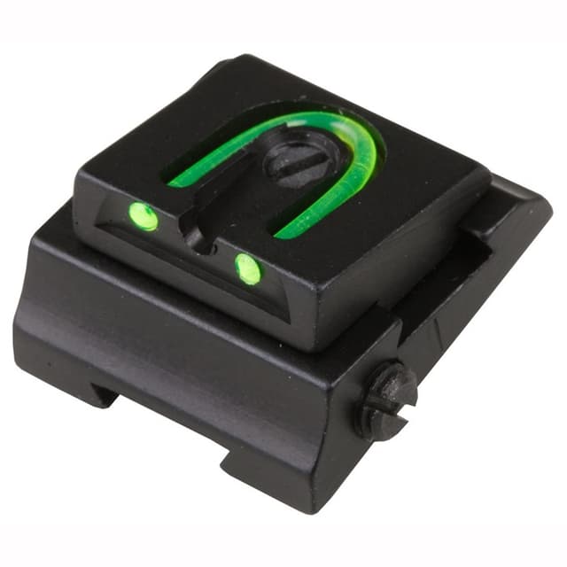 Williams Gun Sight Rifle Adjustable Fiber Optic WGOS Rear Sight Green Universal Rifles