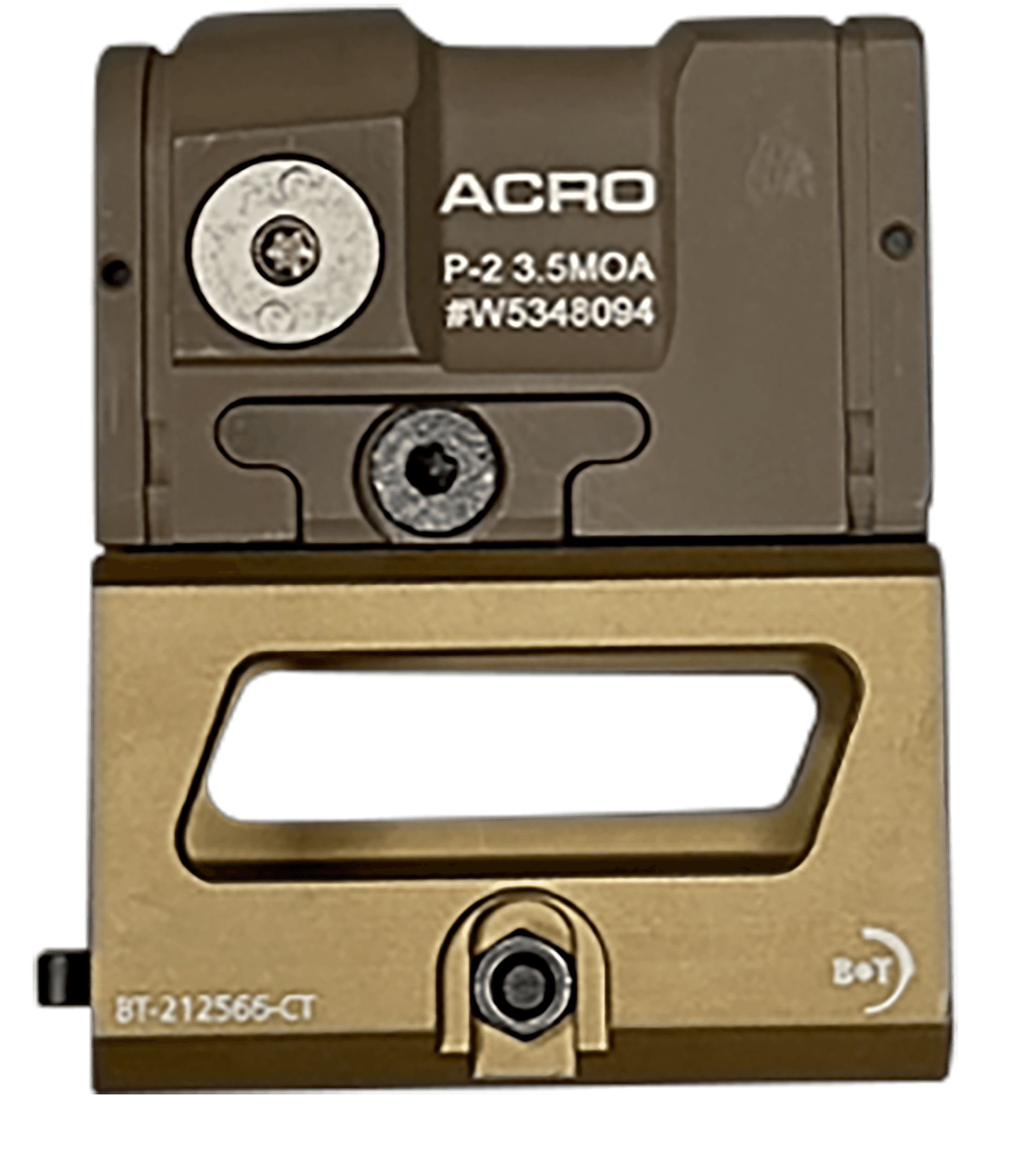B&T AP200777FDEM Aimpoint ACRO P-2 1x 3.5 MOA Red Dot Flat Dark Earth