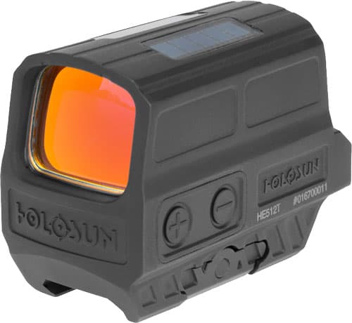 Holosun HE512TRD Titanium Red Dot Sight 2 MOA 65 MOA Circle 1X Multi-Reticle Solar Failsafe