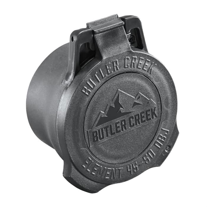 Butler Creek Element Scope Cap 50mm Multi-Fit with Flip Out Dope Disk