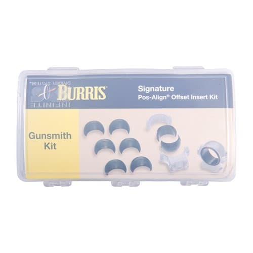 Burris Bur Gunsmith Kit Offset Inserts 10pk Signature Rings .005 .010 .020 60 Pieces