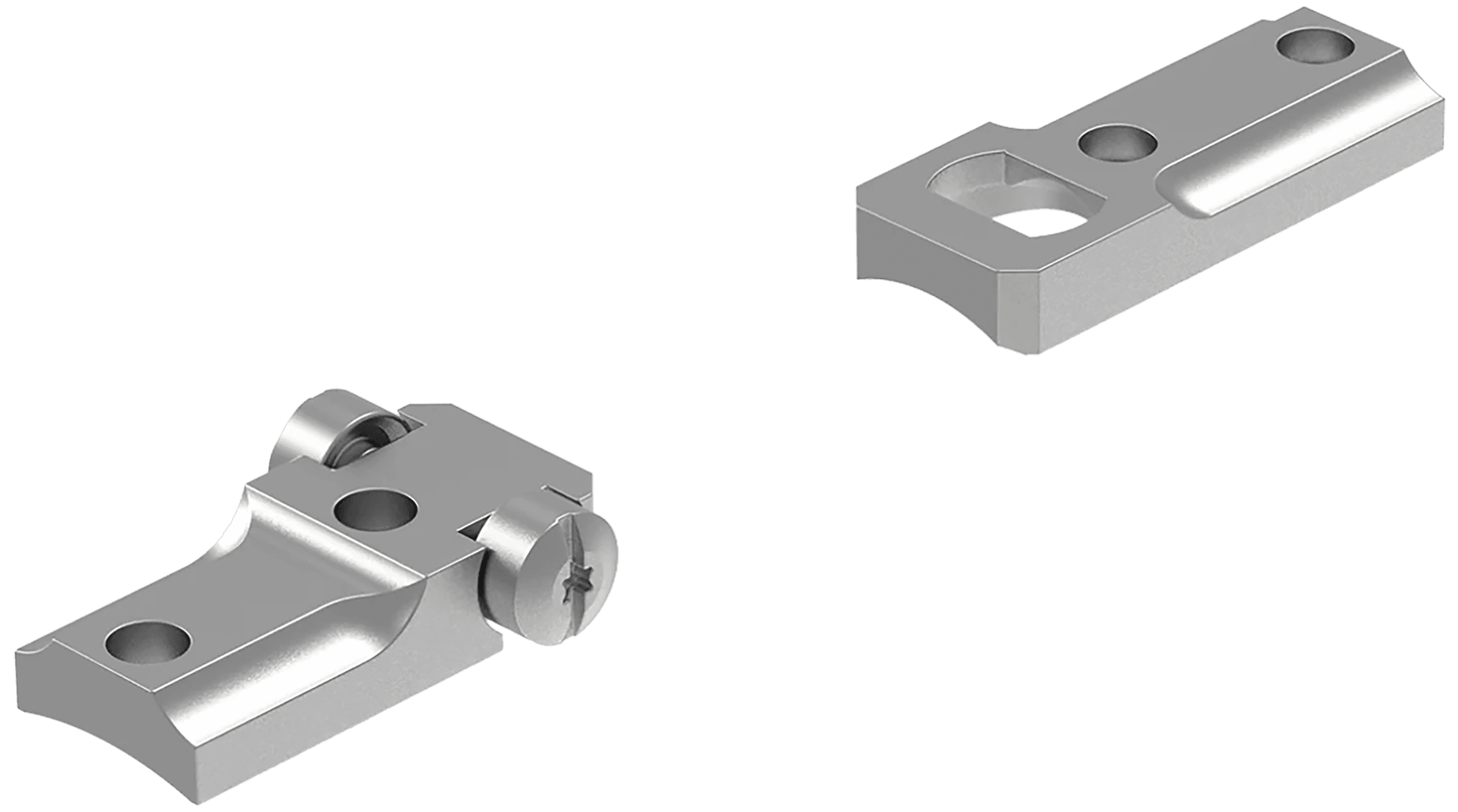 Leupold 50024 Standard Base Silver for Winchester 70 Two Piece Steel with Windage Rear Ring