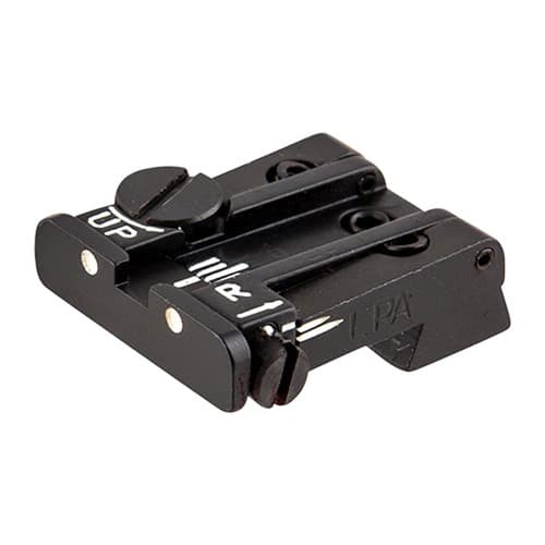 L.P.A. Sights CZ 75 Adjustable Rear Sight White Dot for CZ 75