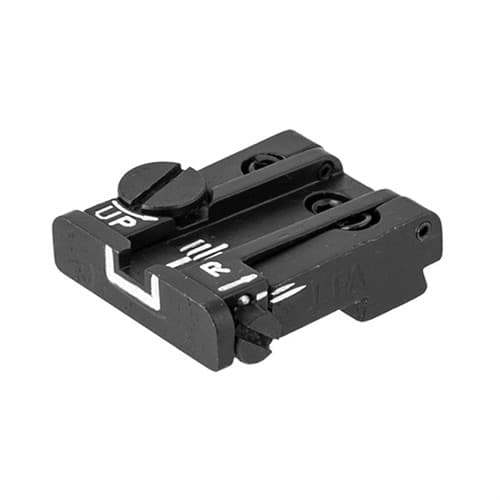 L.P.A. Sights Adjustable White Outline Rear Sight Glock 35