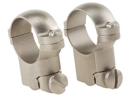Leupold 2-Piece Solid Steel Ringmounts Ruger M77 1in High Silver Weaver