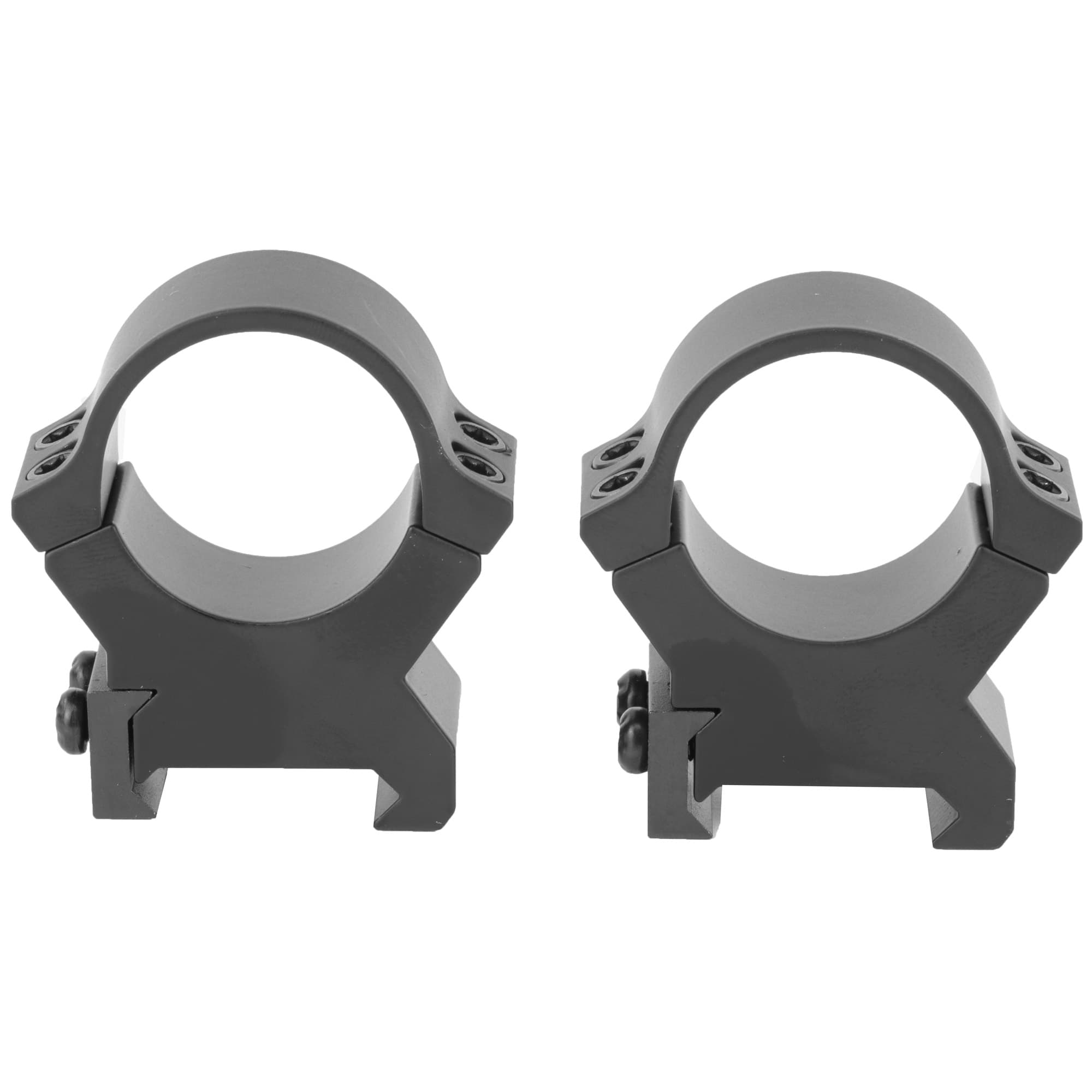 Leupold PRW2 Scope Rings Matte 1in High Solid Steel Universal Cross-Slot Compatibility