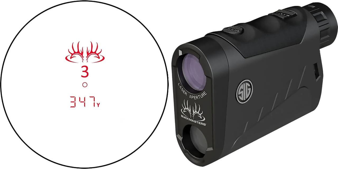Sig Sauer Buckmasters 1500 6x 22mm Riflescope Rangefinder Buckmasters BDC Holdover to 1500 Yards