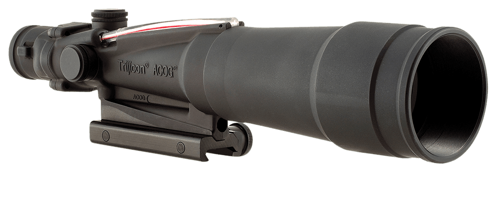 Trijicon ACOG 5.5x50 Illuminated Red Chevron BDC Reticle 223/5.56 1in Mount