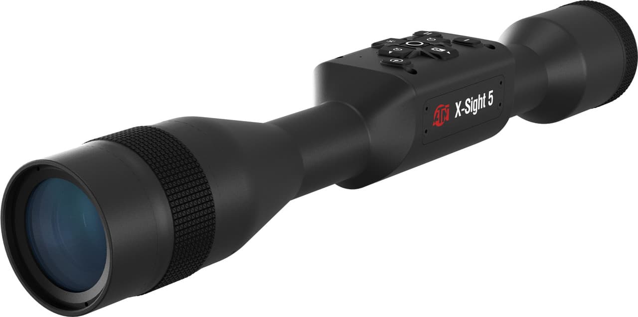 ATN X-Sight 5 4K Night Vision Riflescope 3-15x30 Ballistic Calculator 30mm Mount 25-32mm Objective