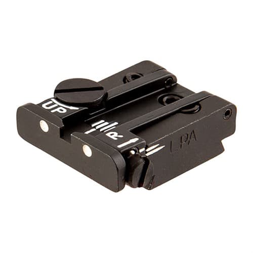 L.P.A. Sights Ruger 22 MkII Adjustable Rear Sight 2Dot White