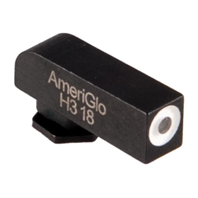 AmeriGlo Classic Front Sight Glock Tritium Green White Outline Nitride Steel