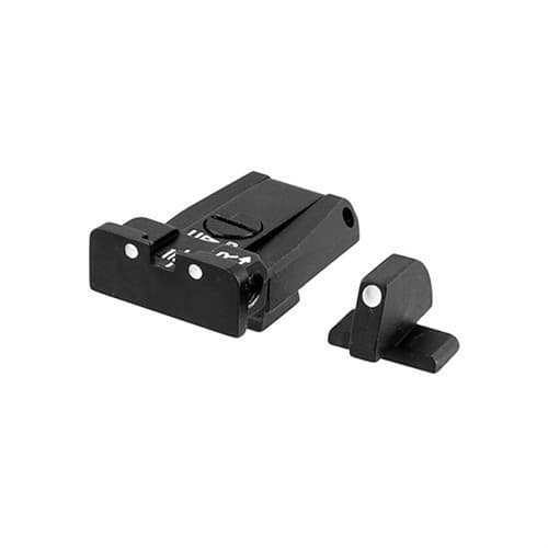 L.P.A. Sights Beretta Brigadier Adjustable Sights 3 Dot White for Beretta