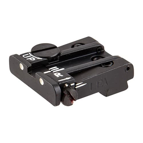 L.p.a. Sights Adjustable White Dot Rear Sight Glock 35 2-Dot