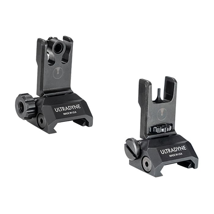 Ultradyne C2 Folding Front and Rear Sight Combo for Rifles