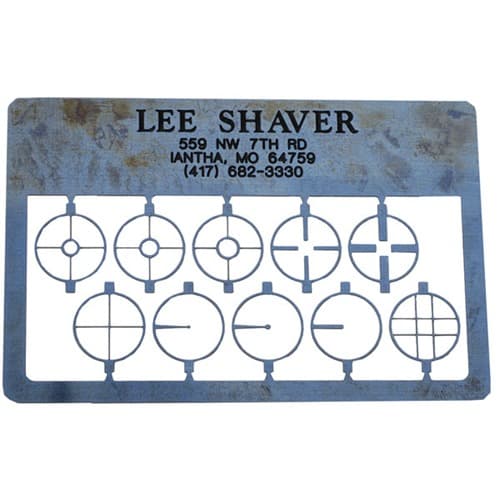 Lee Shaver Post Aperture Card for Lyman 17A Universal Rifles Blue