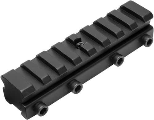 TruGlo TG8953B 3/8 In.  to Picatinny Mounting Adapter  Matte Black Anodized