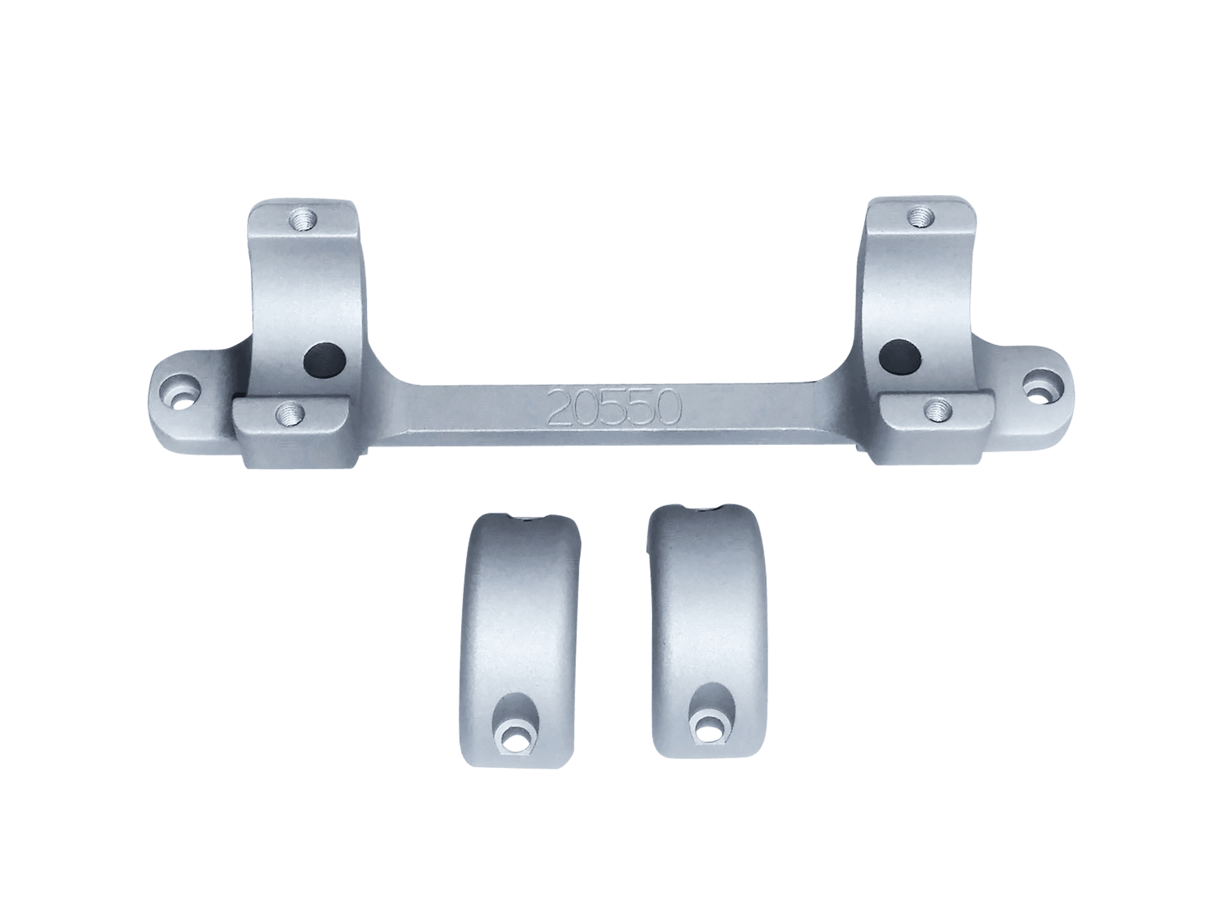 DNZ Products Game Reaper Tikka Scope Mount Ring Combo 1 Inch Silver