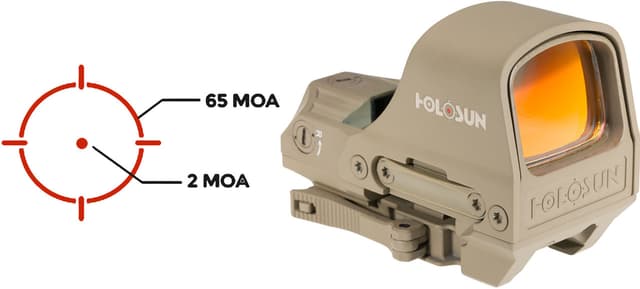 Holosun HS510CFDE 510  Flat Dark Earth 1x, 2 MOA Red Dot/65 MOA Circle Reticle
