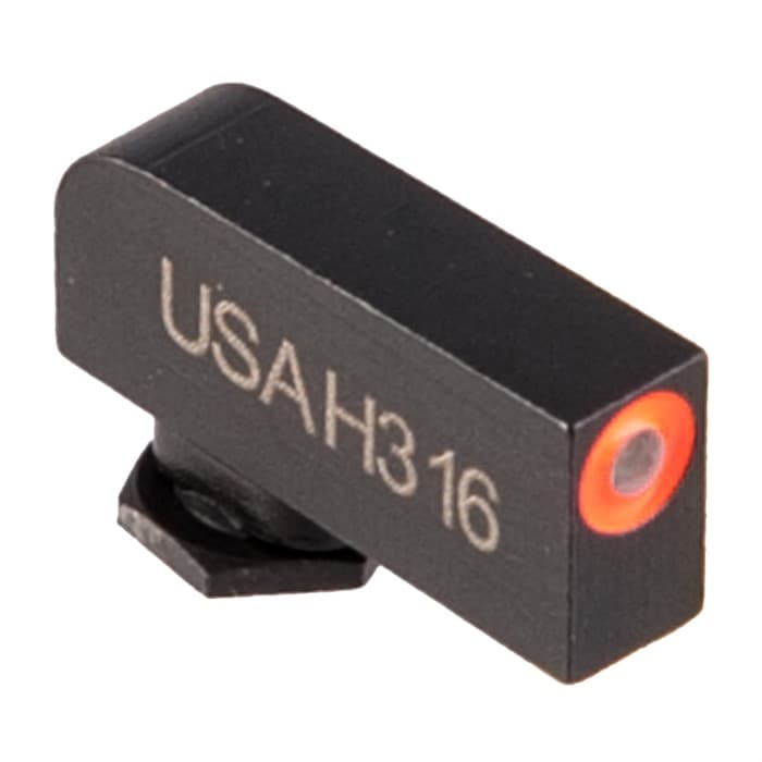 AmeriGlo Glock Green Tritium Orange Round Outline Front Sight .220 H .125 W