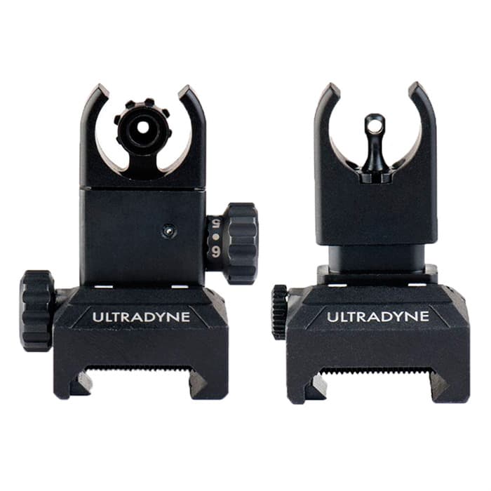 Ultradyne C4 Folding Front Rear Sight Combo Picatinny Rifle Sights