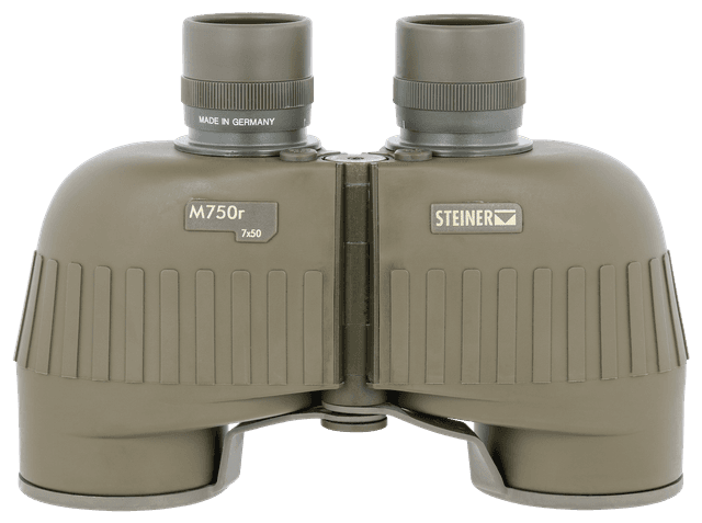 Steiner 2650 M750r 7x50mm Range Finding Reticle Floating Prism Green Rubber Armor Makrolon