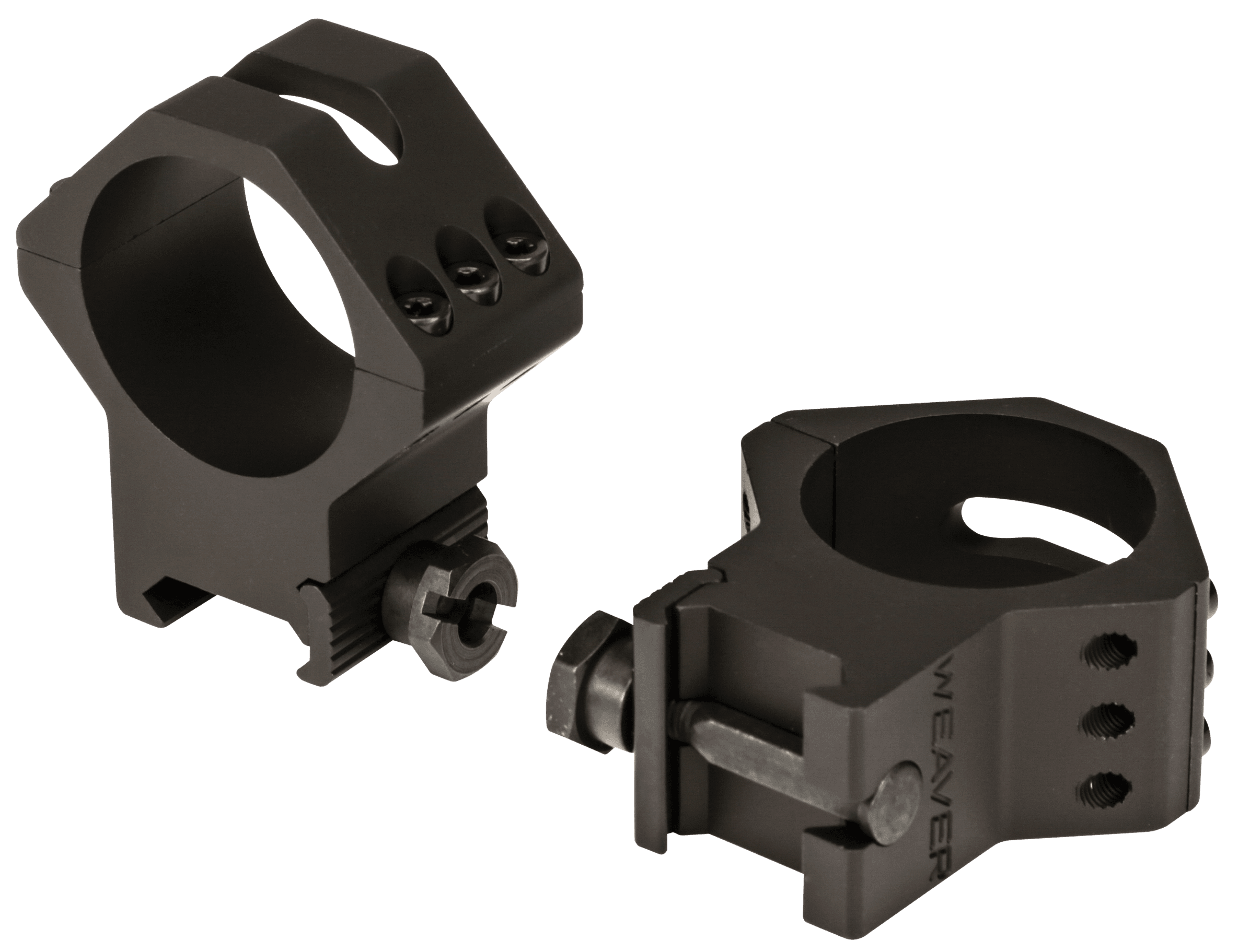 Weaver 34mm High Six Hole Picatinny Rings Matte Finish