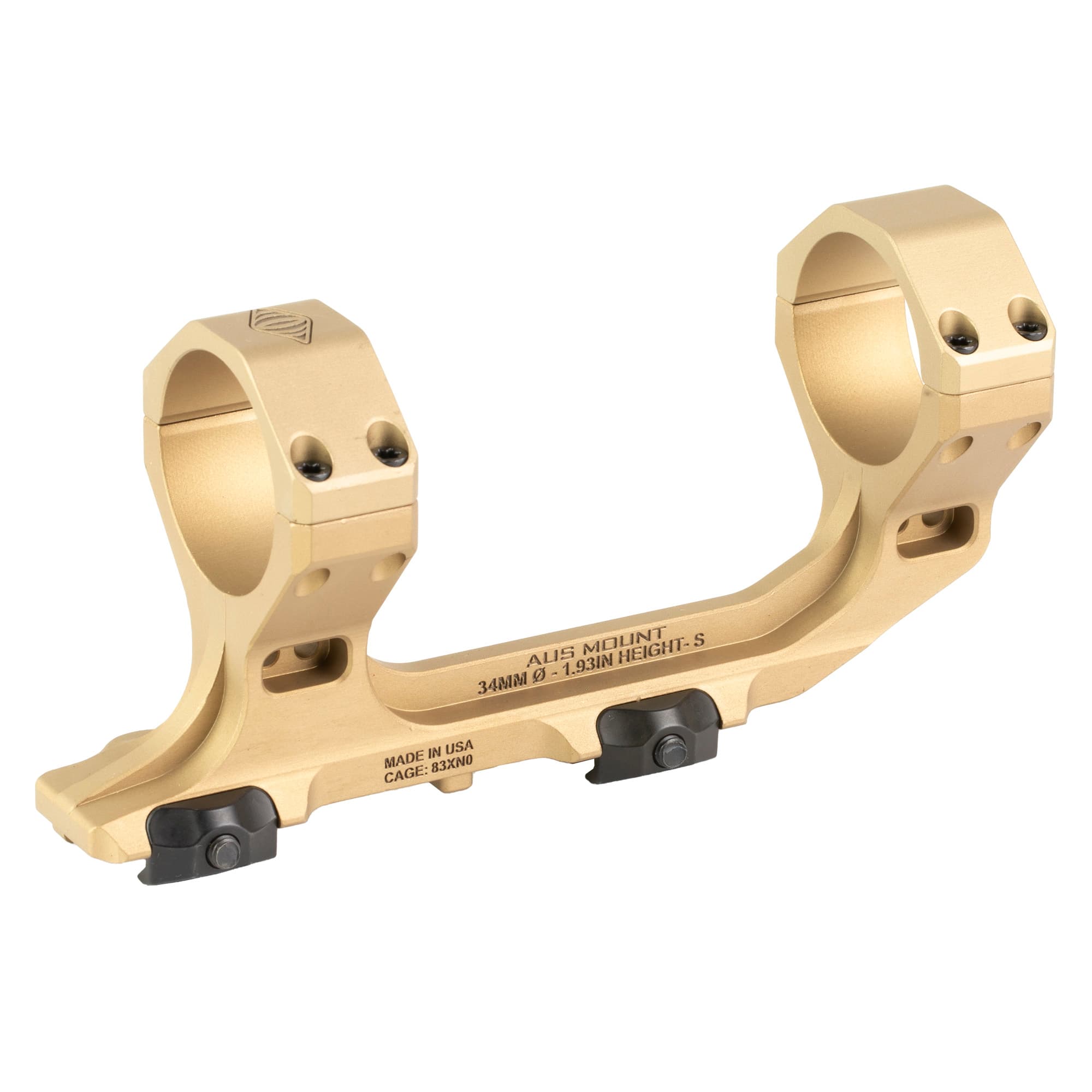 Reptilia AUS 34mm Mount 1.93 Inch FDE Picatinny Rail Mount