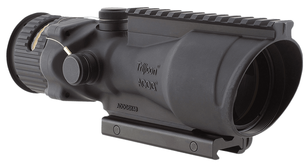Trijicon ACOG 6x 48mm Illuminated Amber Chevron 223 5.56 BDC Reticle for ARPlatform Rifles