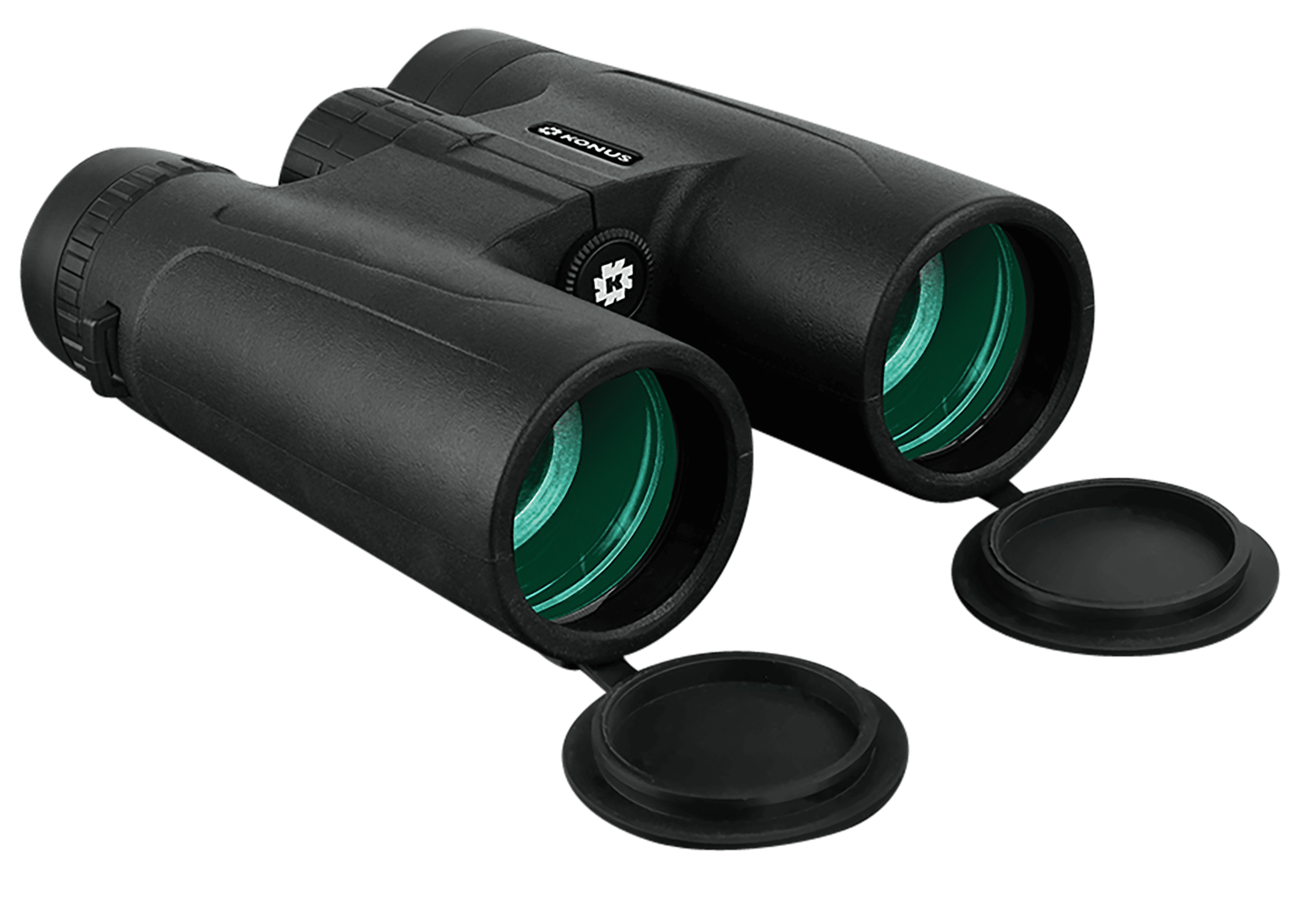 Konus Optics 2006 Basic Plus 10x42 Roof Prism Binoculars Center Focus Rubber Armor Fully Coated