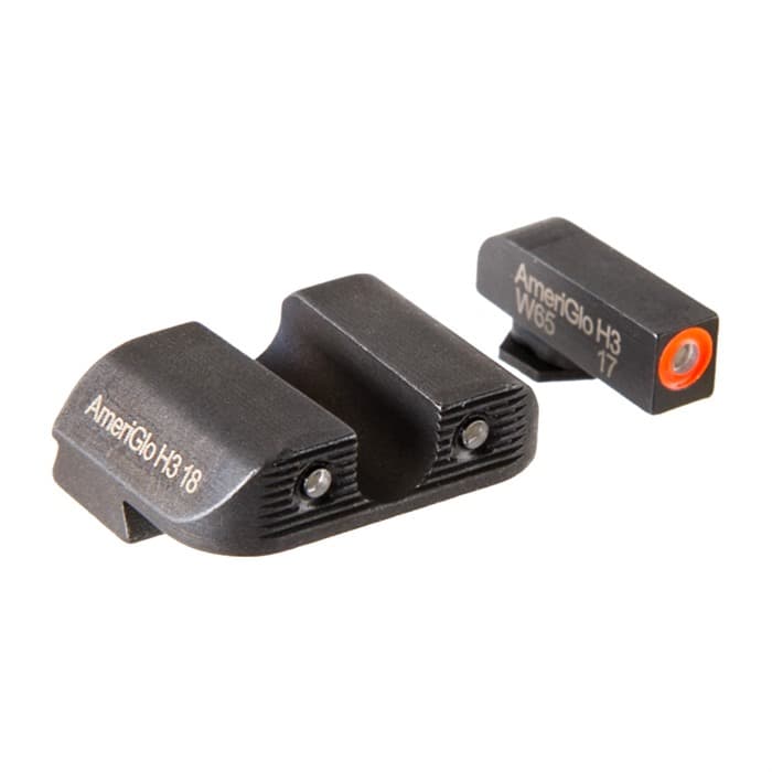 AmeriGlo Glock 40 Gl-853 3-Dot ProGlo Green Front Orange Rear U-Notch Sights