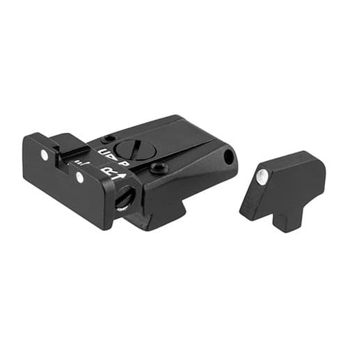 L.P.A. Sights Colt 80S Adjustable White Dot Sight Set for Colt Pistols
