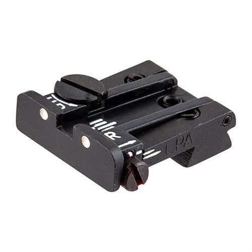 L.P.A Sights Colt Adjustable Rear Sight 2 Dot White Dot