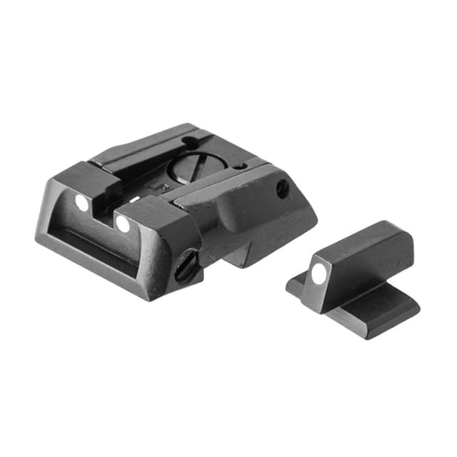 L.p.a. Sights White Dot Adjustable Novak Style 1911 3 Dot Sights