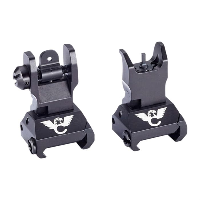 Wilson Combat AR Platform Sight Set Picatinny Rail Mount Folding Adjustable Sights