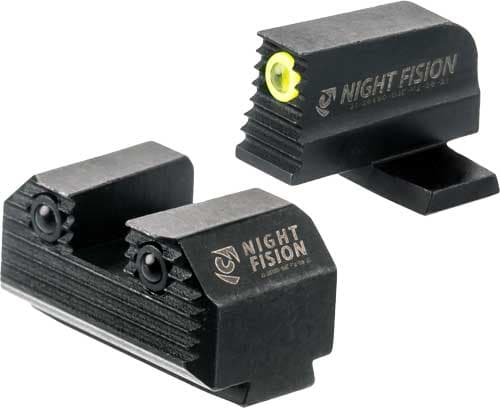 Night Fision Optics Ready Stealth Night Sight Set Yellow Front Hellcat