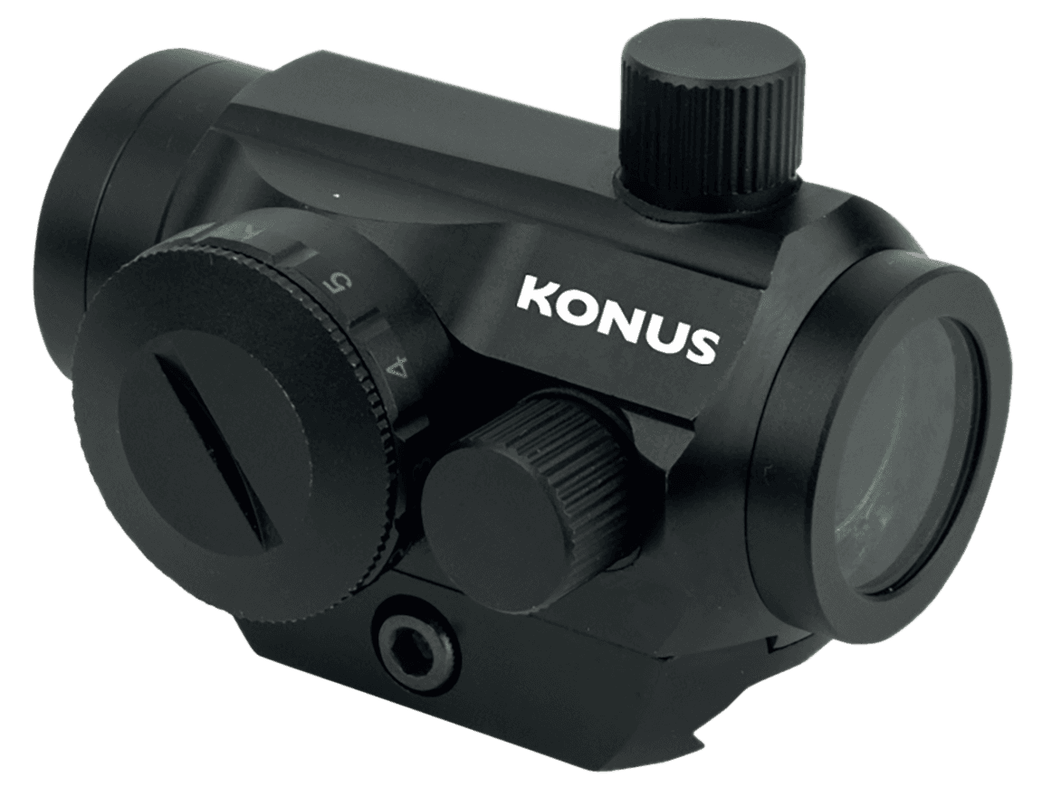 Konus Optics Nuclear QR Red Dot 1x22mm 3MOA Red Green Dot for Rifles Carbines Shotguns
