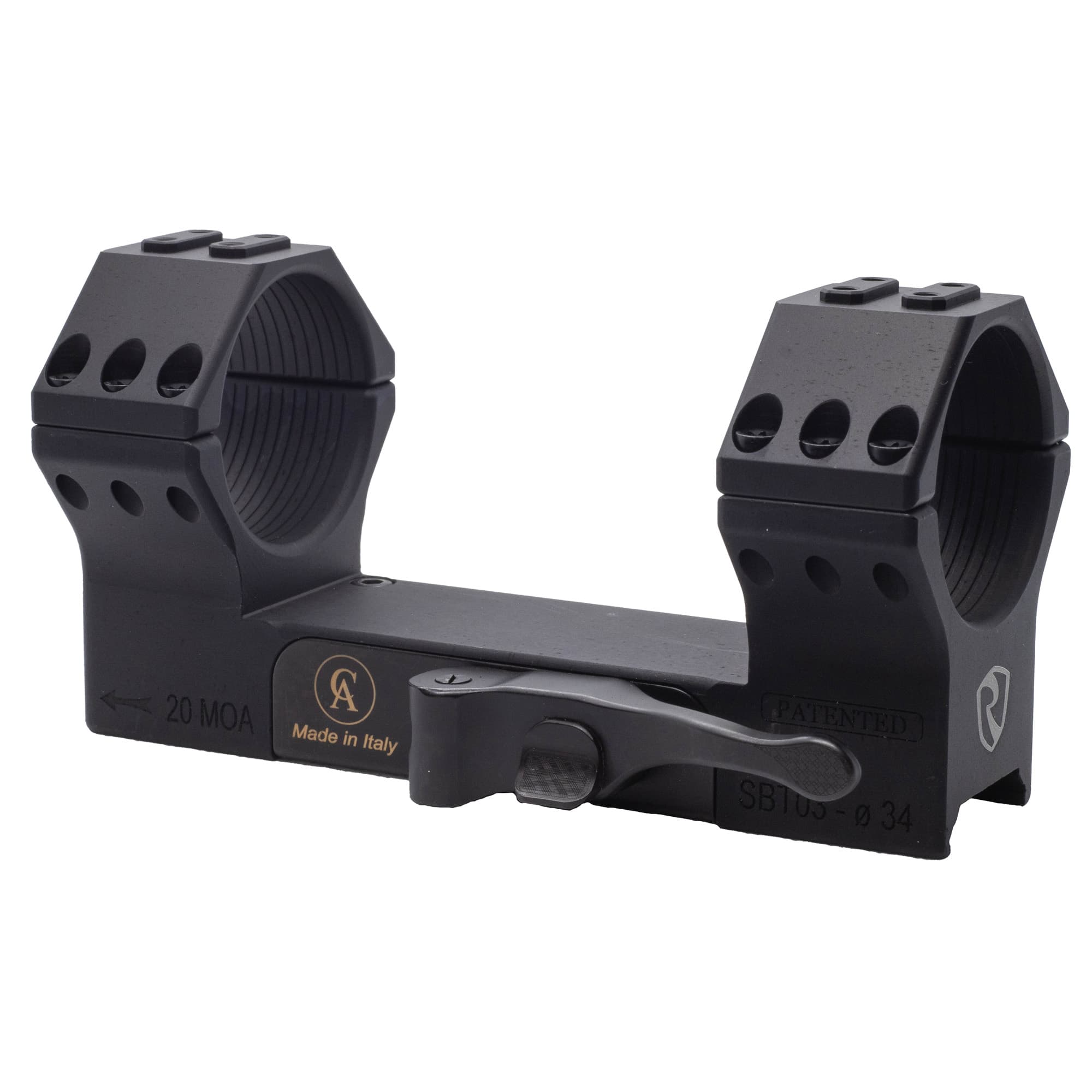 Riton 34mm Picatinny QD Mount 0 MOA Contessa Rings