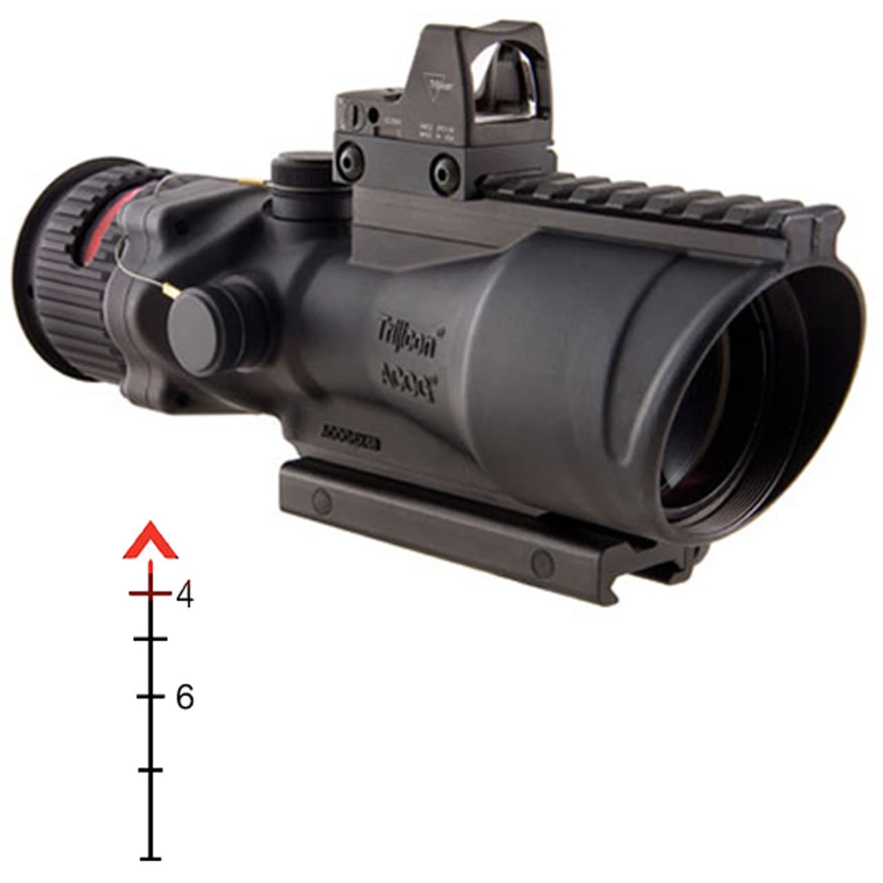 Trijicon Acog 6x 41-50mm 1in Mount Chevron Reticle Rmr