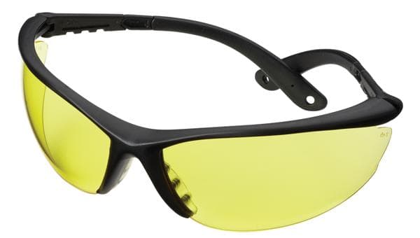 Champion Targets 40604 Open Frame Ballistic Shooting Glasses Open Frame, Black Frame w/ Yellow Lens