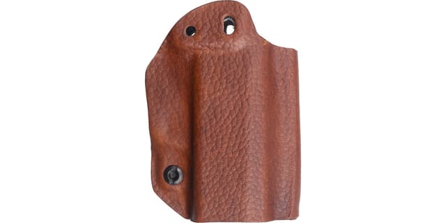 Mission First Tactical Leather Hybrid IWB/OWB Holster for Sig Sauer P365 Brown Ambi
