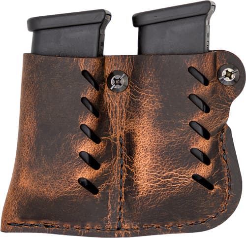 VERSACARRY LEATHER DBL MAG PCH