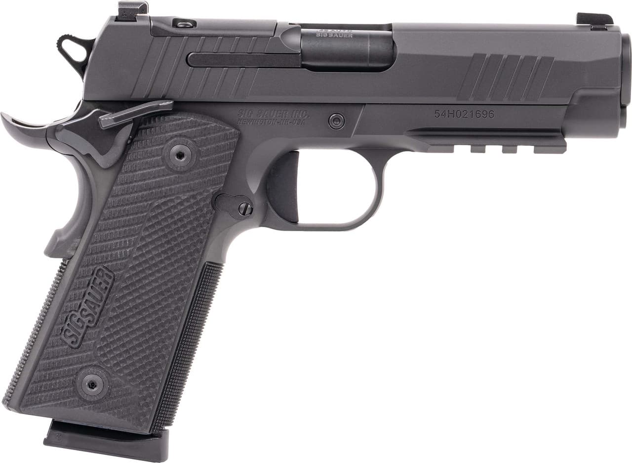 Sig Sauer 1911 XCarry 45 ACP 4.25 inch 8+1 Nitron Finish Stainless Slide G Ten Grip
