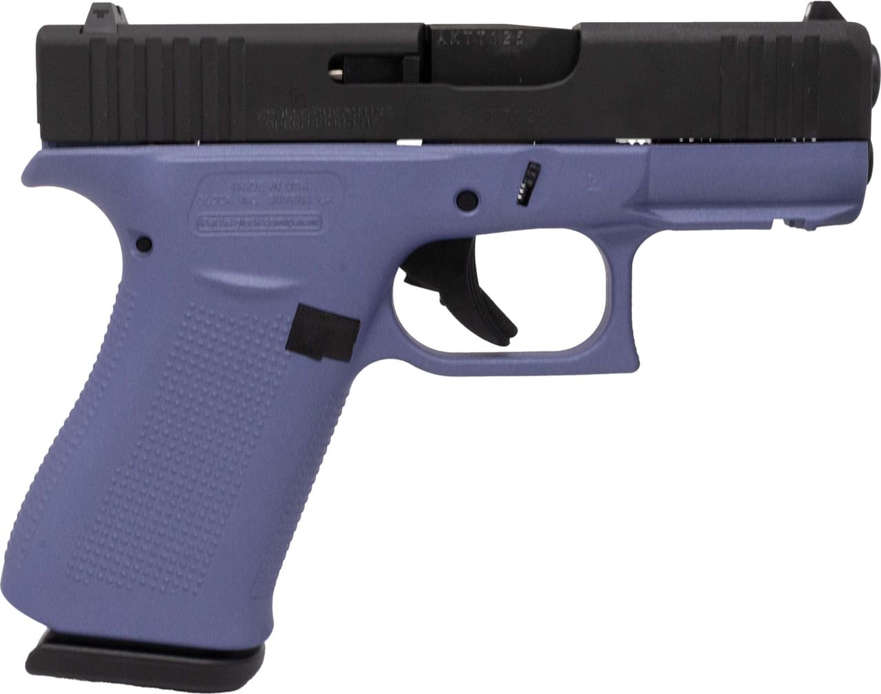 Glock 43X 9mm 3.41 in 10 Round Cerakote Crushed Orchid Semi Auto Pistol