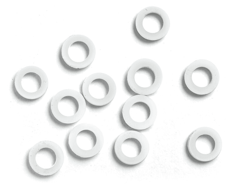 Uncle Mikes Distinctive White Spacers for Wooden Stocks and Swivel Bases