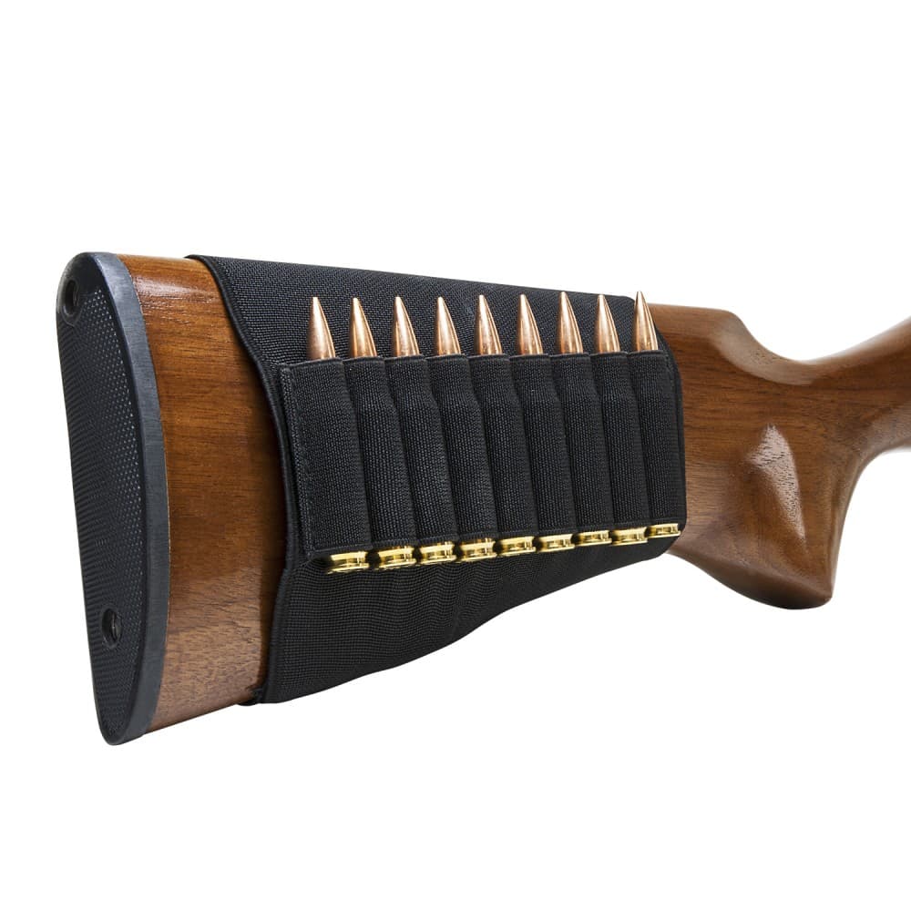 Ncstar Buttstock Cartridge Holder with Nine Elastic Loops for .223 to .308