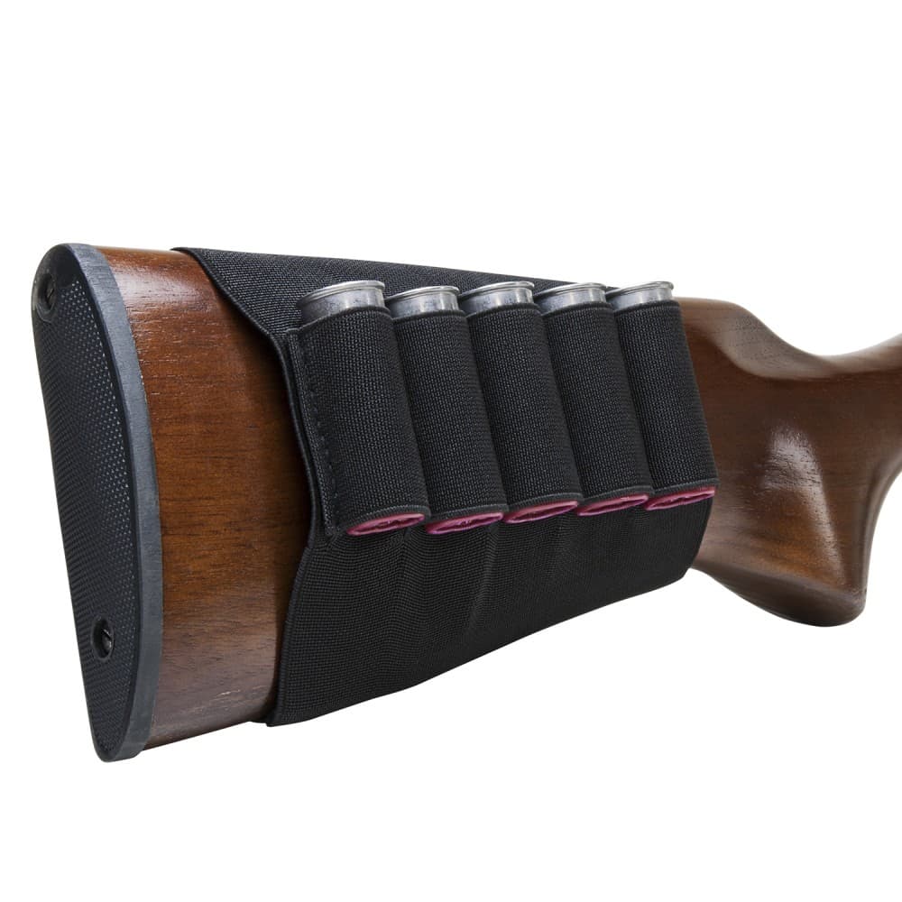 Ncstar Buttstock Shot Shell Holder for Shotgun Stocks Elastic Base