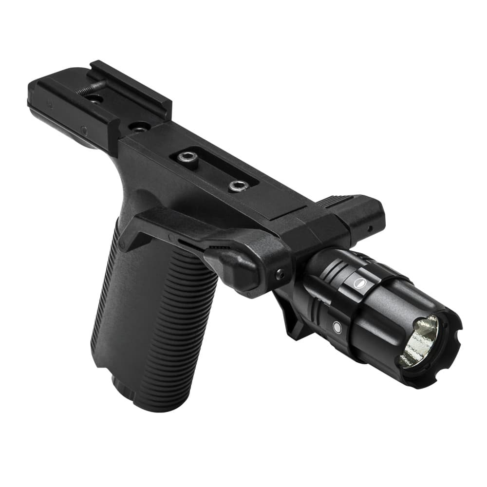 Ncstar Vert Grip with Strobe Flashlight Picatinny Ambidextrous Controls