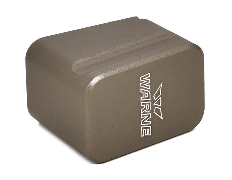 Warne Magazine Extension Glock 17/22 Dark Earth +3 9mm +2 .40 Capacity