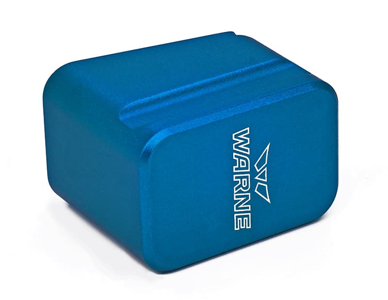 Warne Magazine Extension for Glock 17/22 Blue +5 Rounds 9mm +4 Rounds .40