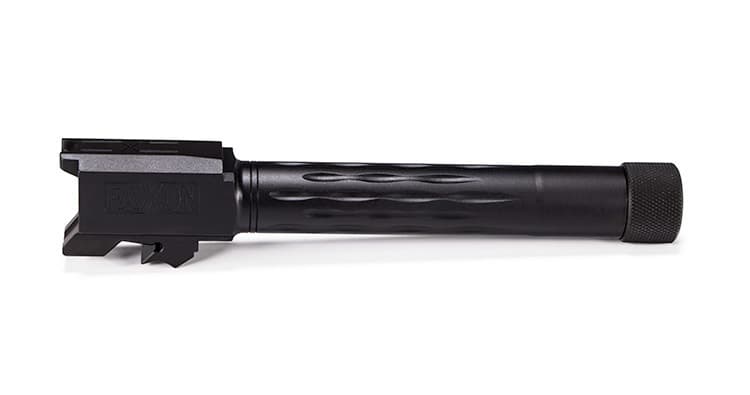 Faxon Firearms Match Sig P320 Compact Flame Fluted Barrel 416R Threaded Nitride